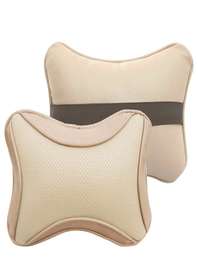 Adroitz Classy and Soft Car Neck Rest Pillow in Beige for Swift Dzire_P109 - Image 2